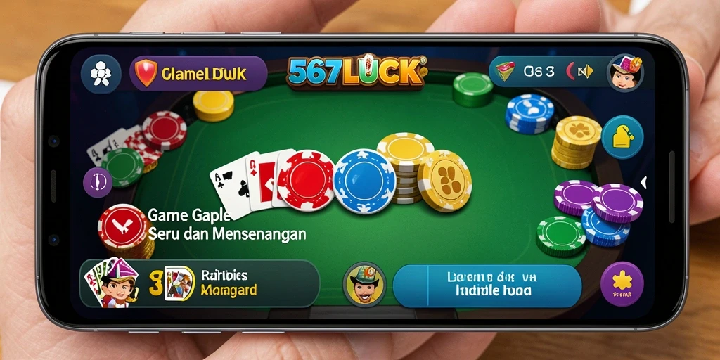 Gameplay seru 567LUCK saat bermain Gaple secara online.