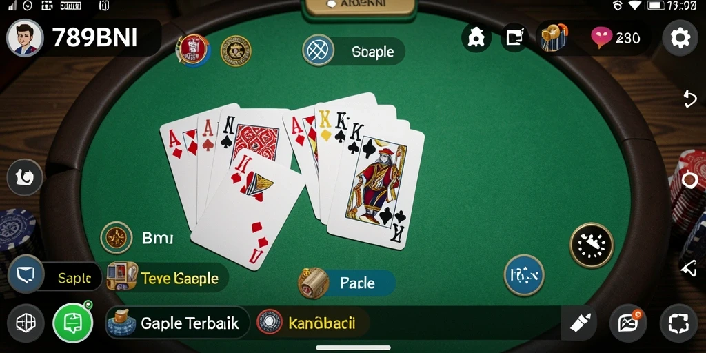 Tampilan gameplay Gaple yang seru dan interaktif.