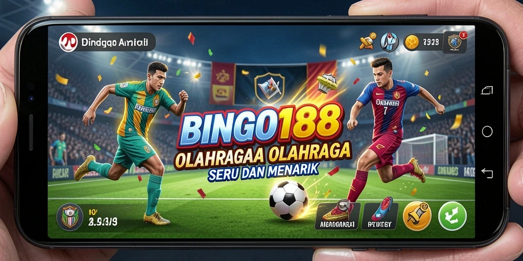 Tampilan gameplay seru di BINGO188 dengan aksi olahraga yang menarik.