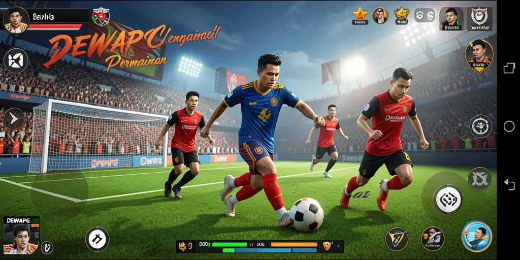 Tampilan menarik dari gameplay DEWAPG dengan aksi olahraga yang seru.