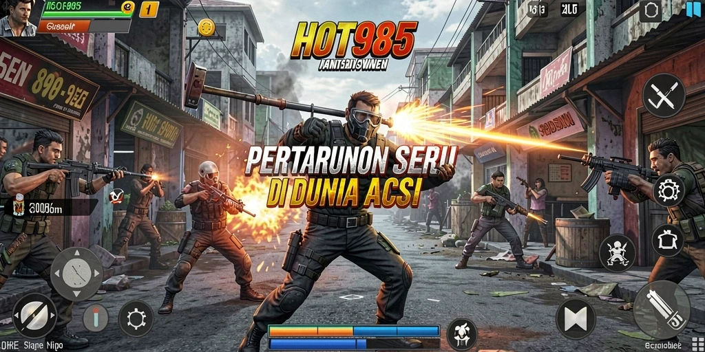Gameplay HOT985 memperlihatkan pertarungan yang intens dan menegangkan.