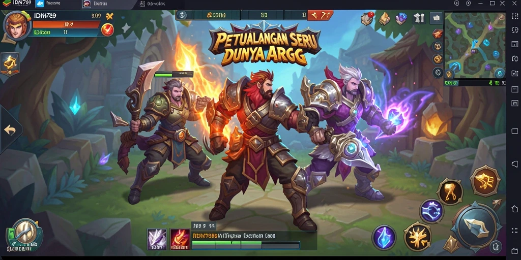 Screenshot IDN789 menampilkan aksi pertempuran seru dalam dunia ARPG.