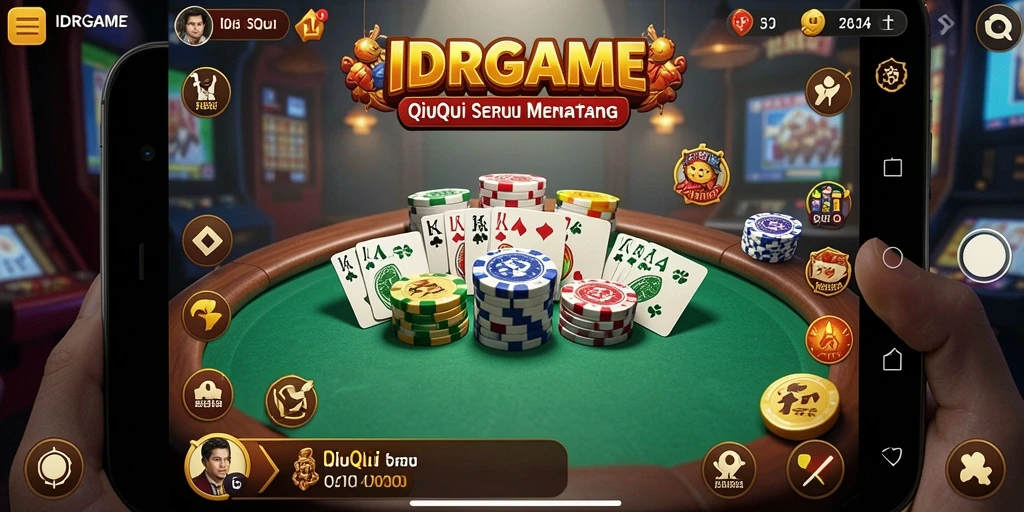 Tampilan permainan QiuQiu yang menarik dan interaktif di IDRGAME.