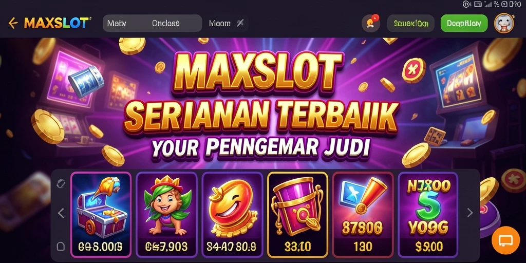 Gameplay seru MAXSLOT dengan berbagai tema slot.