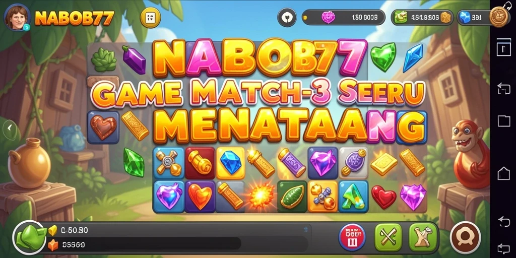 Menampilkan gameplay seru dan colorful dari NABOB77.