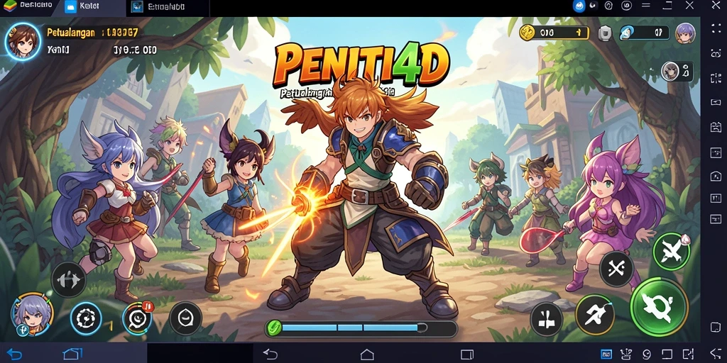 Screenshot utama PENITI4D menunjukkan aksi seru dari gameplay Anime.