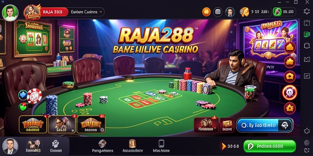 Tampilan menarik dari permainan Live Casino di RAJA288.