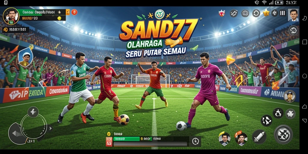 Tampilan gameplay menarik dari SAND77 dengan aksi olahraga yang intens.