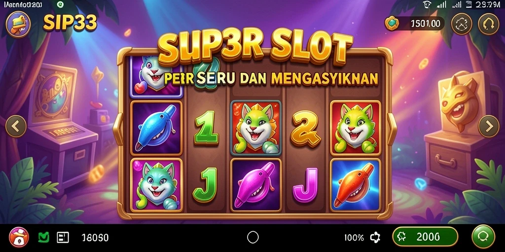 Menampilkan gameplay menarik dari SIP33 dengan banyak opsi slot.
