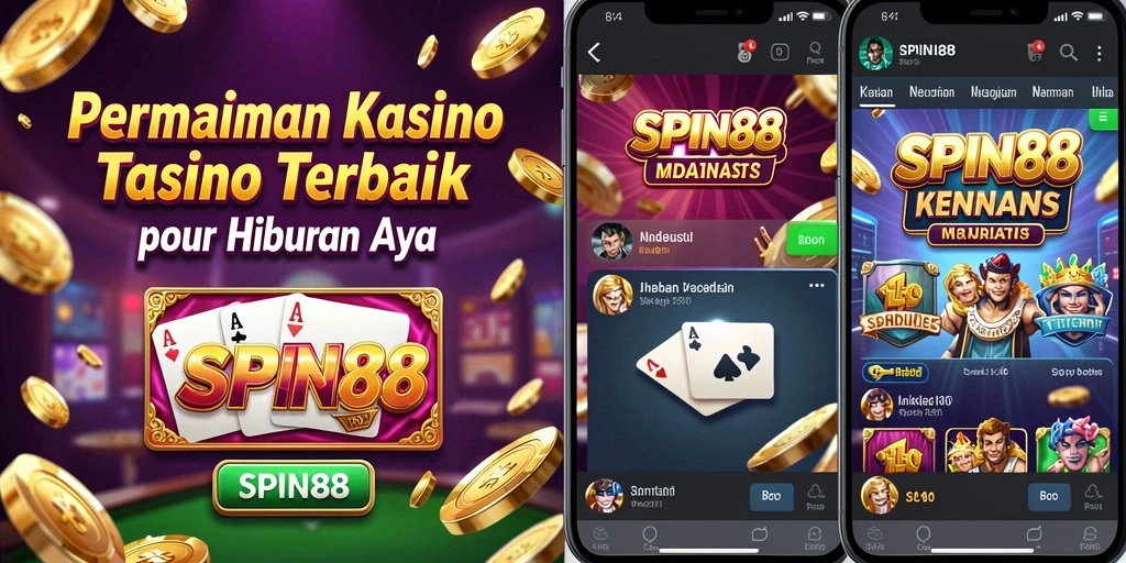 Menampilkan gameplay menarik dan berbagai pilihan permainan Kasino.